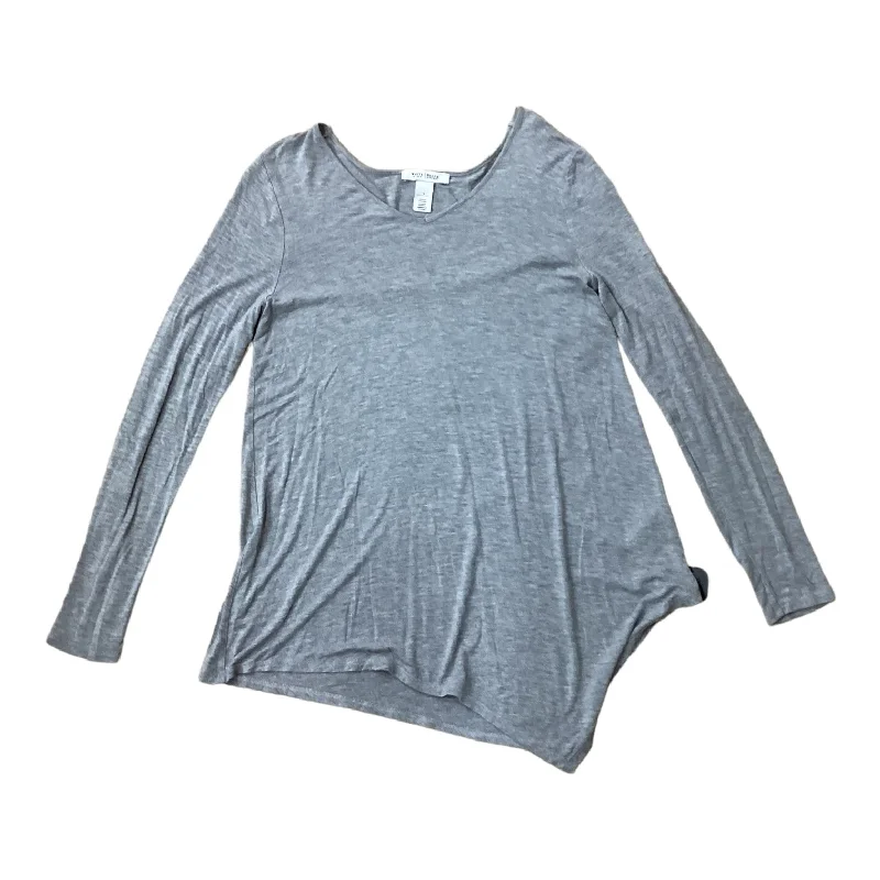 Grey Top Long Sleeve White House Black Market, Size S