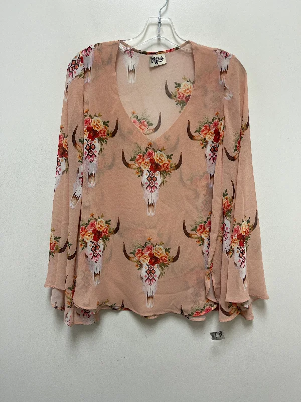 Pink Top Long Sleeve Show Me Your Mumu, Size S