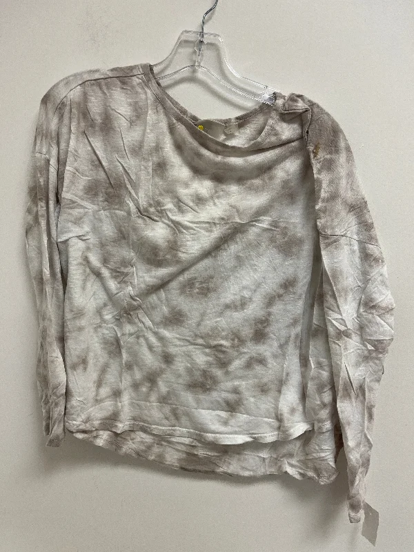 Tie Dye Print Top Long Sleeve Zella, Size M